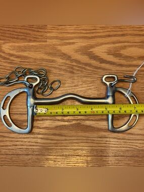 bit 5” kimberwick low port with curb chain
